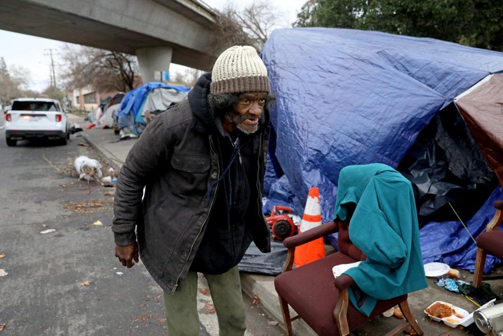 Homeless Man Wearing Dirty Clothes