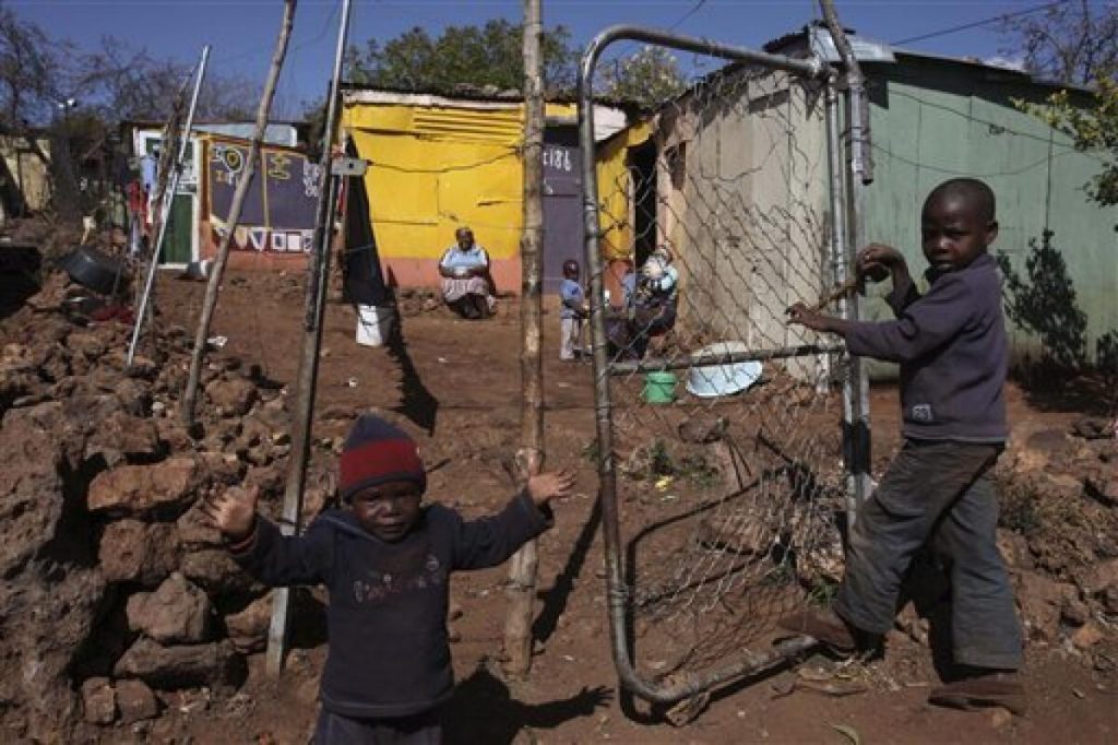Homeless Children in South Africa's Squatter Camp